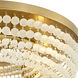 Ophelia 6 Light 24.5 inch Aged Brass Flush Mount Ceiling Light