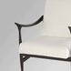 Oscar Dark Brown and Cream Arm Chair