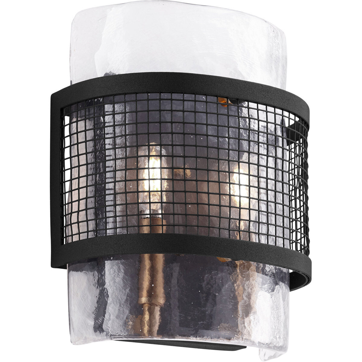 Panorama 2 Light 9 inch Noir/Aged Brass Wall Mount Wall Light