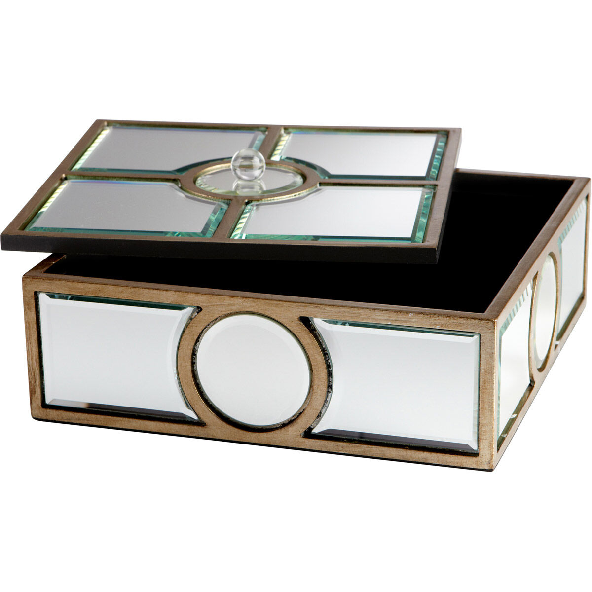 Through The Lens Clear And Gold Container