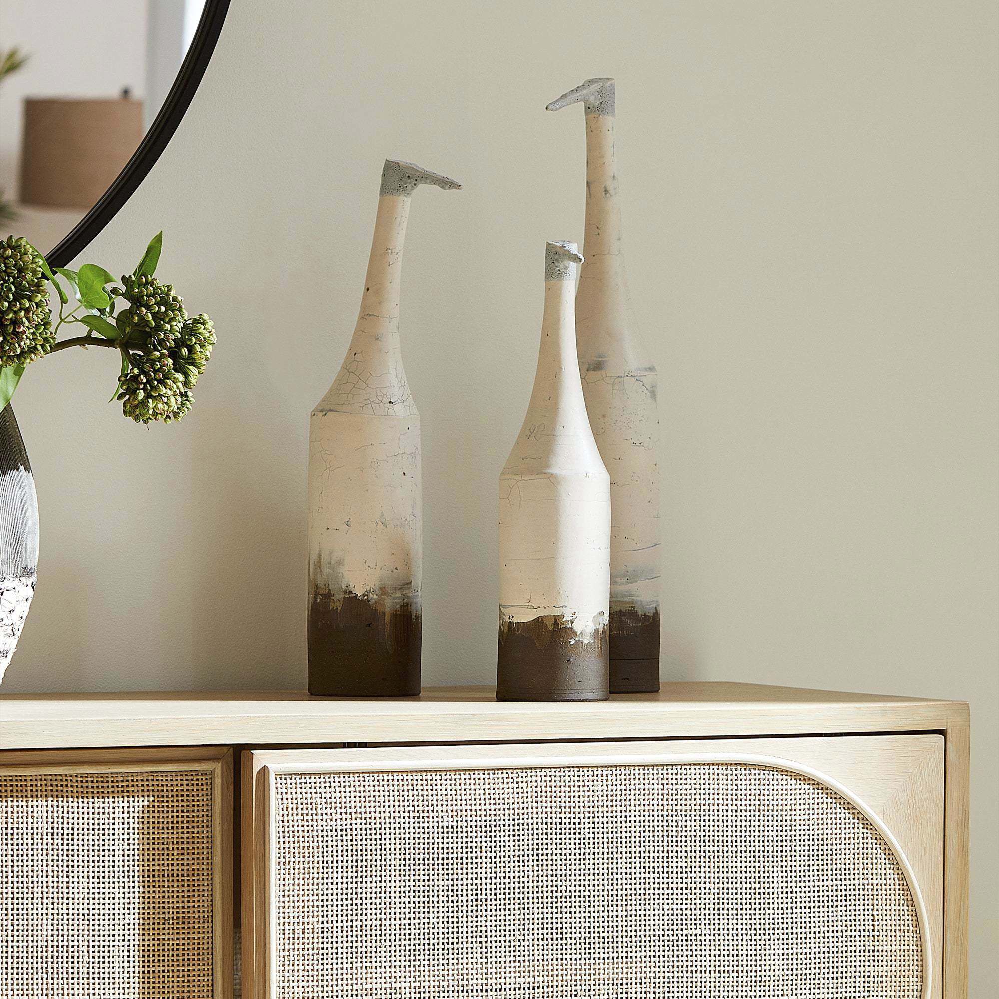 Lamu 78 inch Oak Media Cabinet