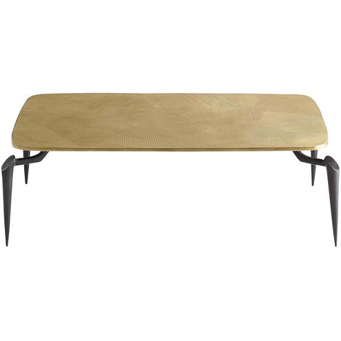Tarsal 53 X 25 inch Black and Gold Coffee Table