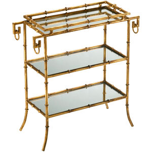 Bamboo 26 X 24 inch Gold Tray Table