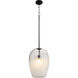 Southport 1 Light 12 inch Black Pendant Ceiling Light, Large