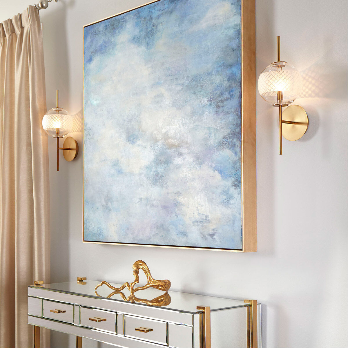 Drifting Gold 14 X 10 inch Sculpture, Small