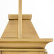 Concord 4 Light 33.75 inch Heritage Brass Outdoor Wall Sconce