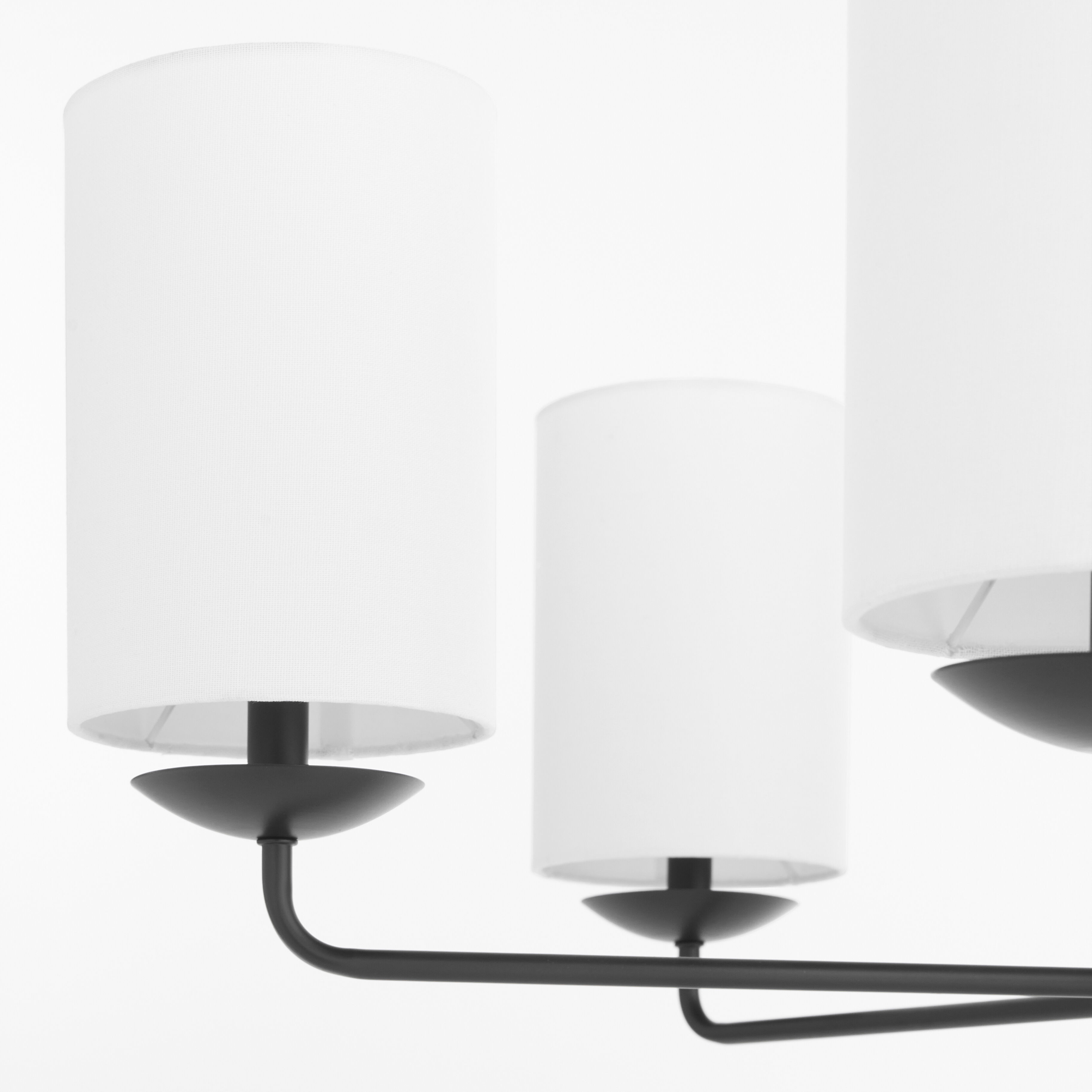 Ginevra 6 Light 38 inch Black Chandelier Ceiling Light, Small