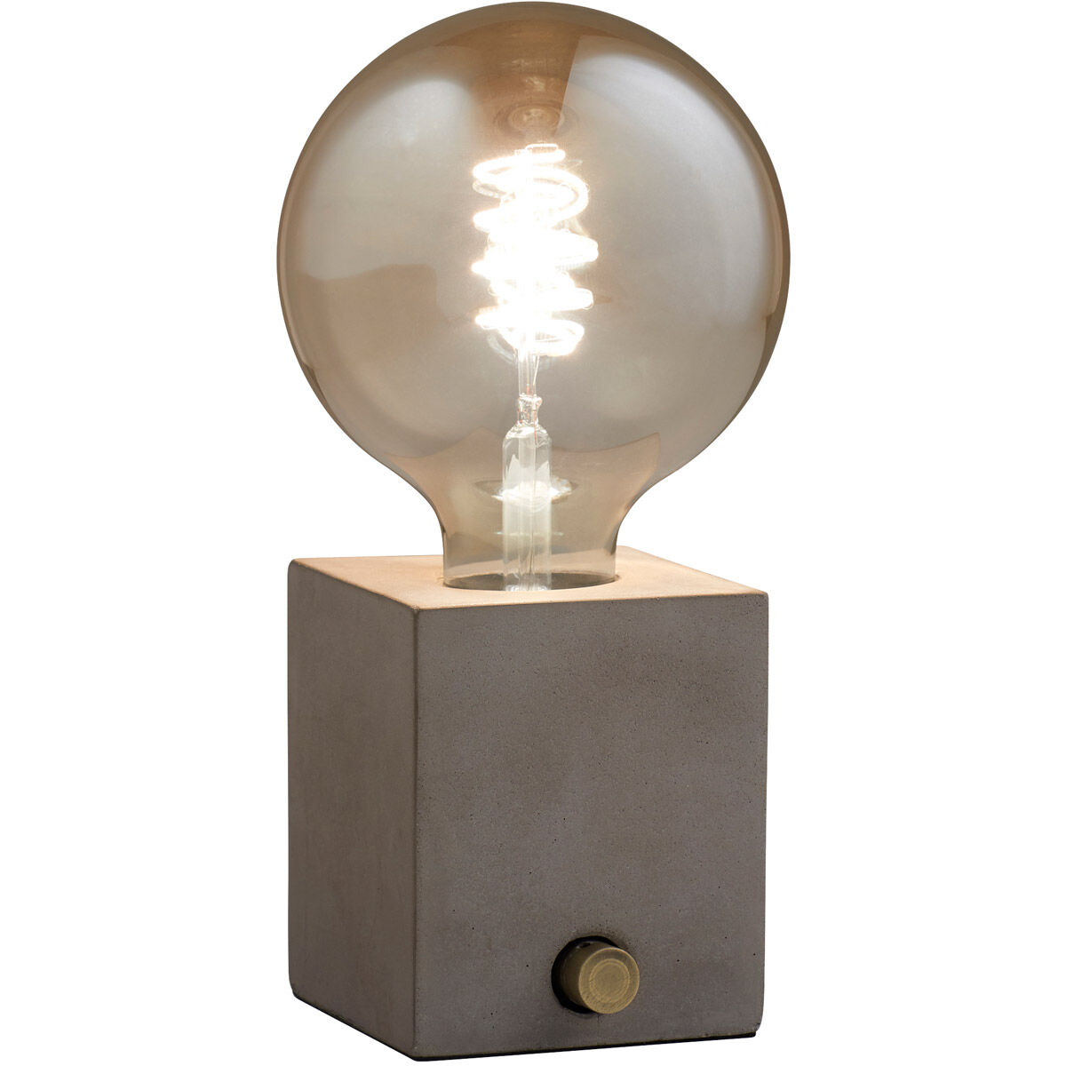 Solid Inversion 4 inch 40.00 watt Grey Table Lamp Portable Light