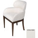 Lucien Dark Brown and Off-White Dining Chair