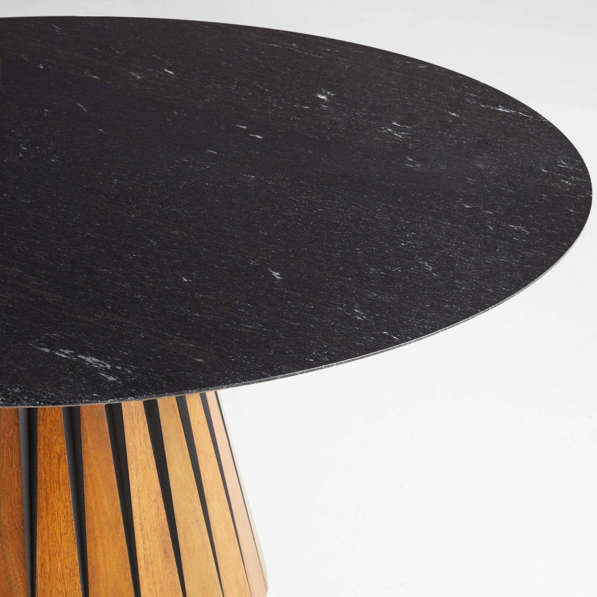 Bourbon 63 inch Medium Brown and Black Dining Table