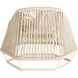 Hexagon Natural Arm Chair