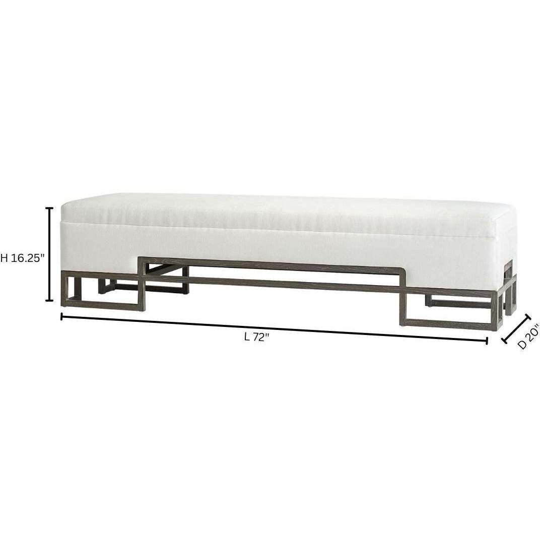Vanora White Bench