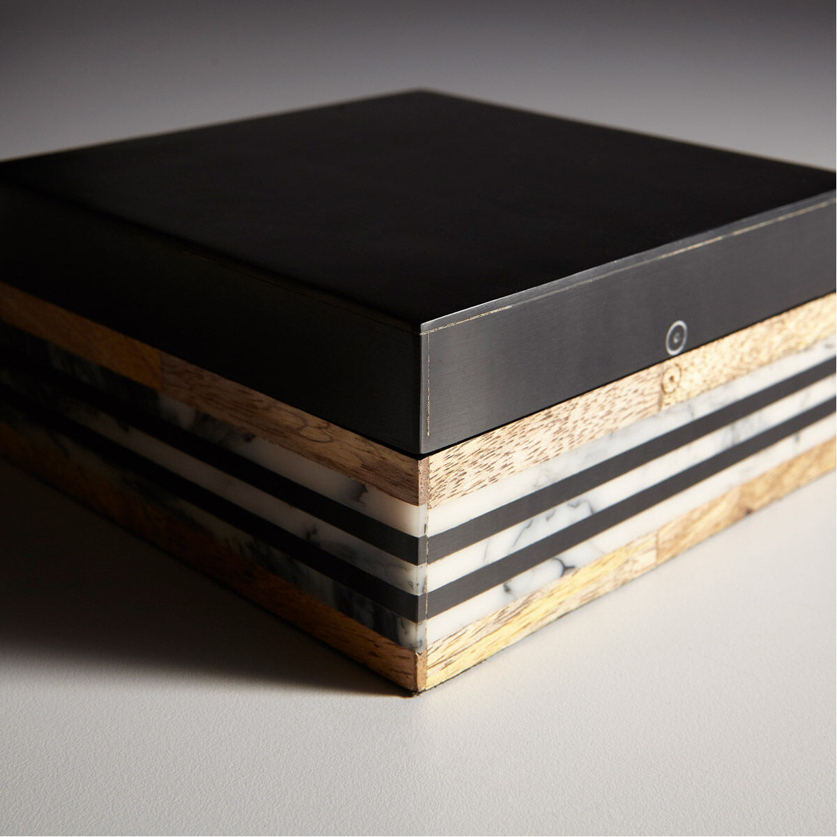 Avondale Natural And Black Container, Large