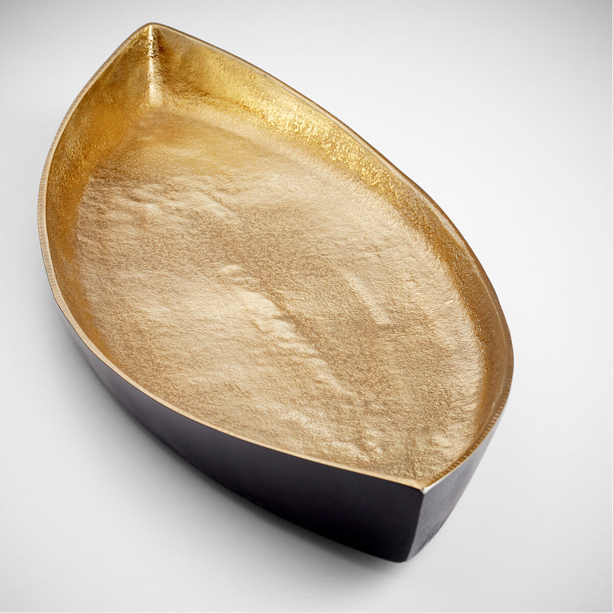 Alumbrar Matt Black And Gold Tray