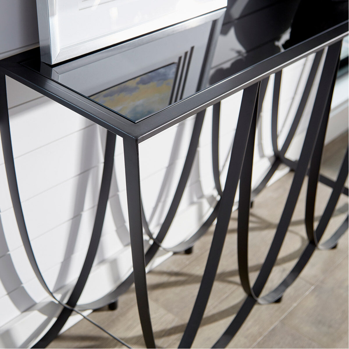 Suffolk 55 X 14 inch Graphite Console Table
