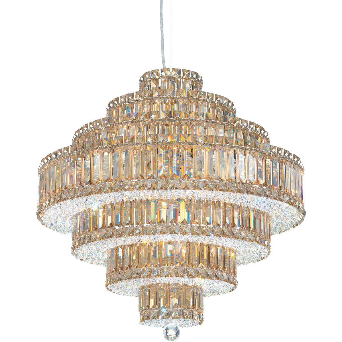 Plaza 25 Light Stainless Steel Pendant Ceiling Light in Radiance