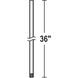 Fan Accessory Studio White Fan Downrod, 36in