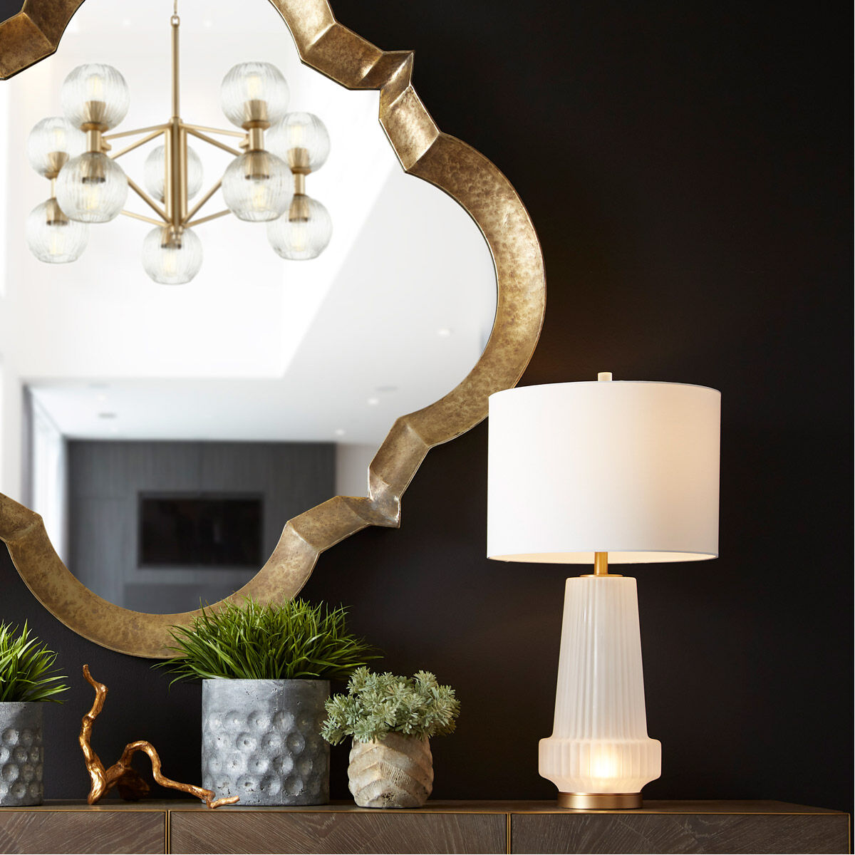 Parnel 60 X 59 inch Bronze Wall Mirror