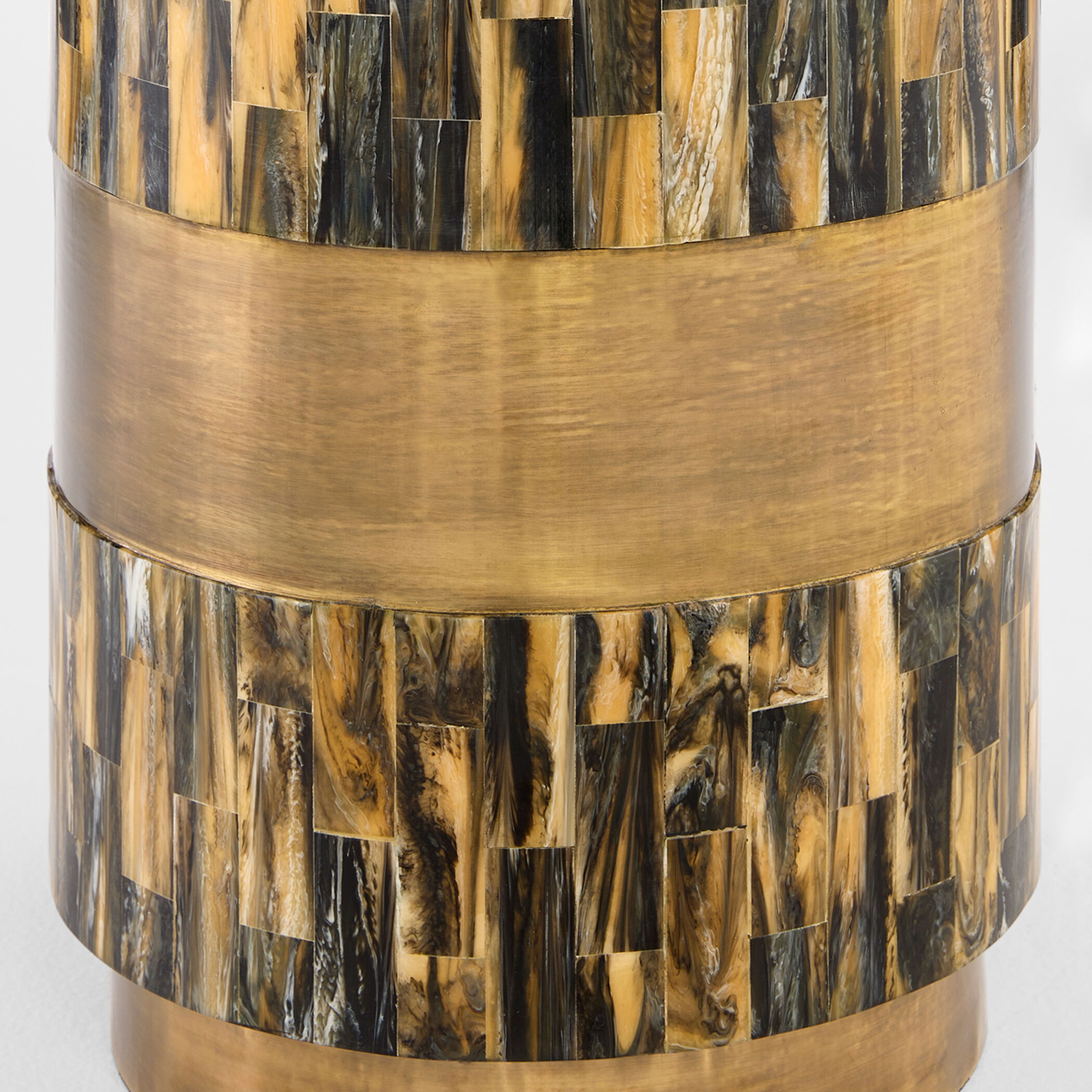 Cairo 25 X 12 inch Faux Horn Side Table