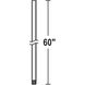 Fan Accessory Aged Brass Fan Downrod, 60in