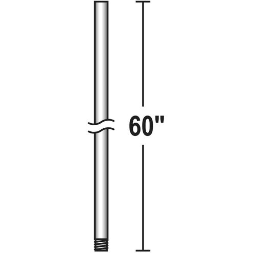 Fan Accessory Matte Black Fan Downrod, 60in