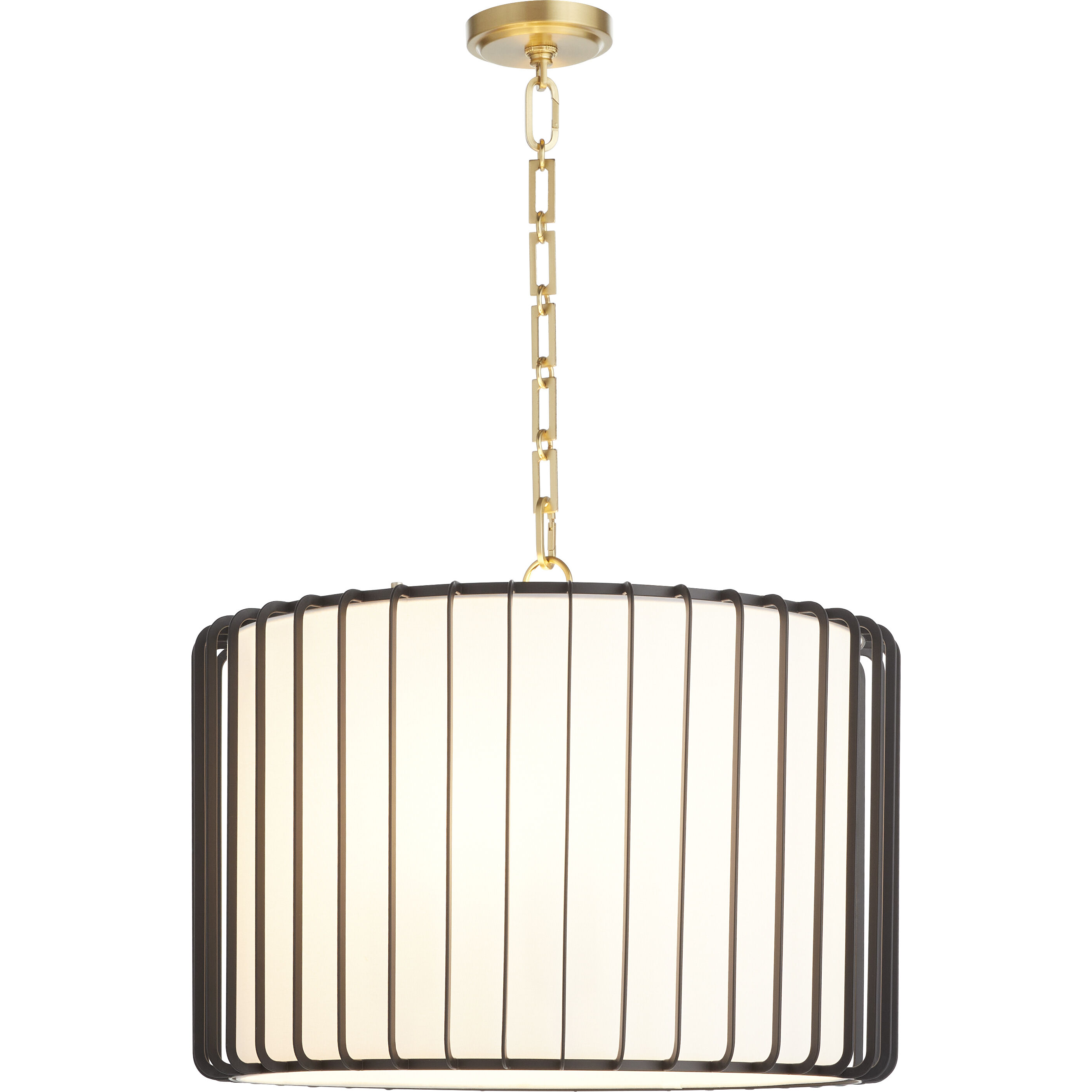 Tuxedo 3 Light 24 inch Black Pendant Ceiling Light, Medium