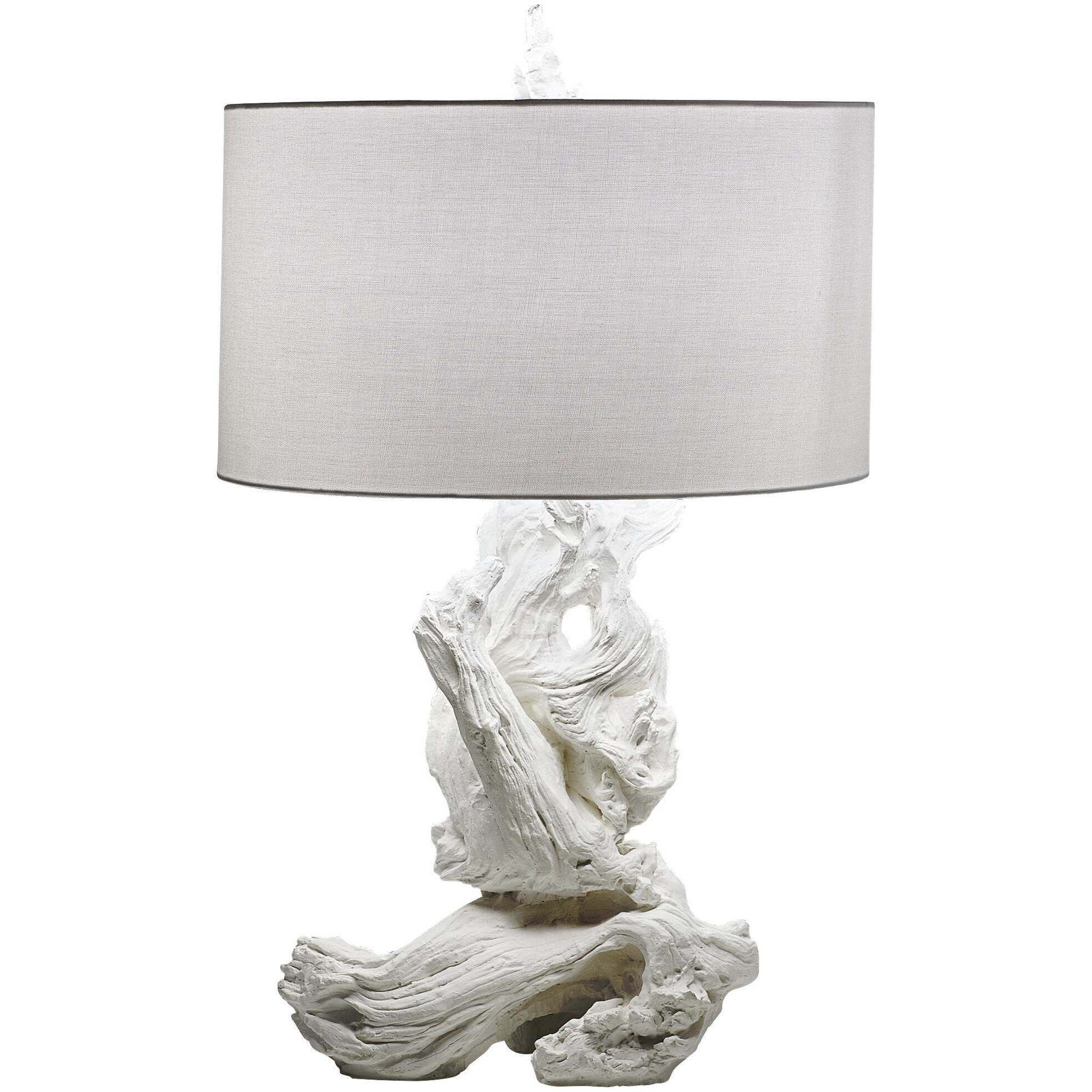 Driftwood 31 inch 100.00 watt White Table Lamp Portable Light