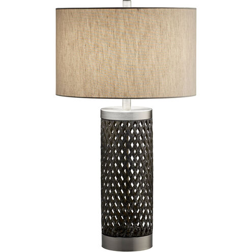 Fiore 29 inch 100.00 watt Satin Nickel Table Lamp Portable Light