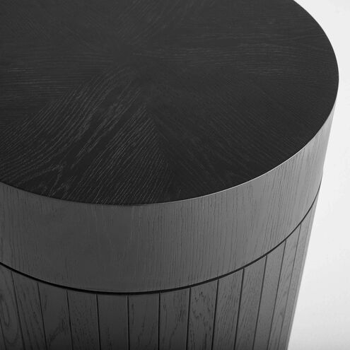 Lamu 22 inch Black Stain Side Table