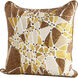Ella 18 X 18 inch Brown And Bronze Pillow Cover