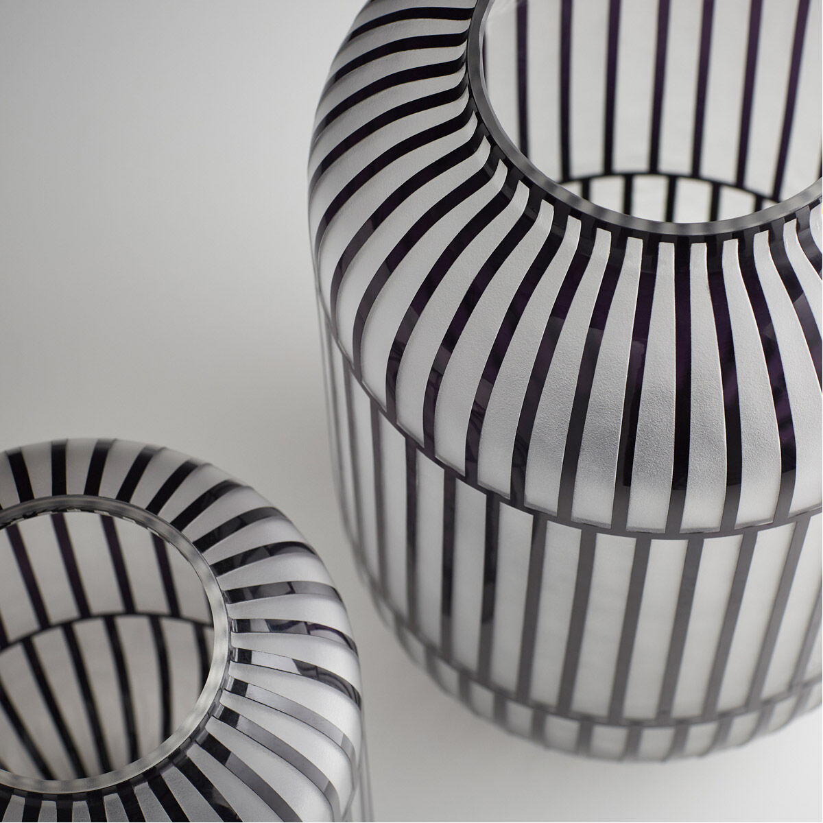 Lined Up 14 inch Vase