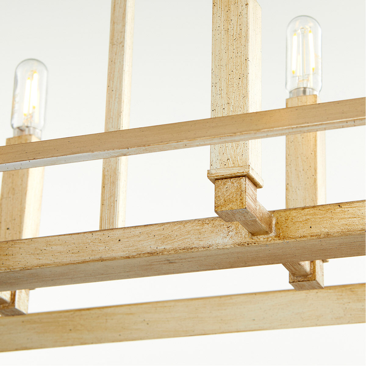 Hyperion 6 Light 29 inch Aged Silver Leaf Island Light Ceiling Light