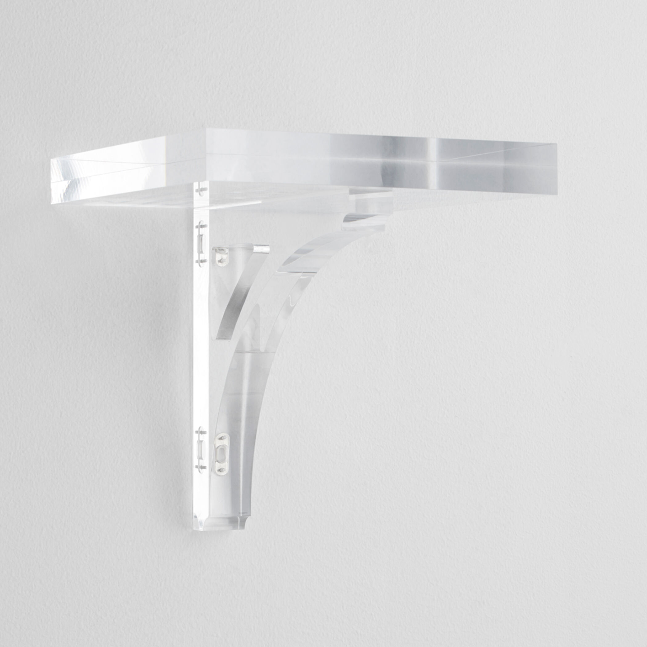 Glacier 12 inch Clear Wall Shelf