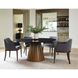 Bourbon 63 inch Medium Brown and Black Dining Table