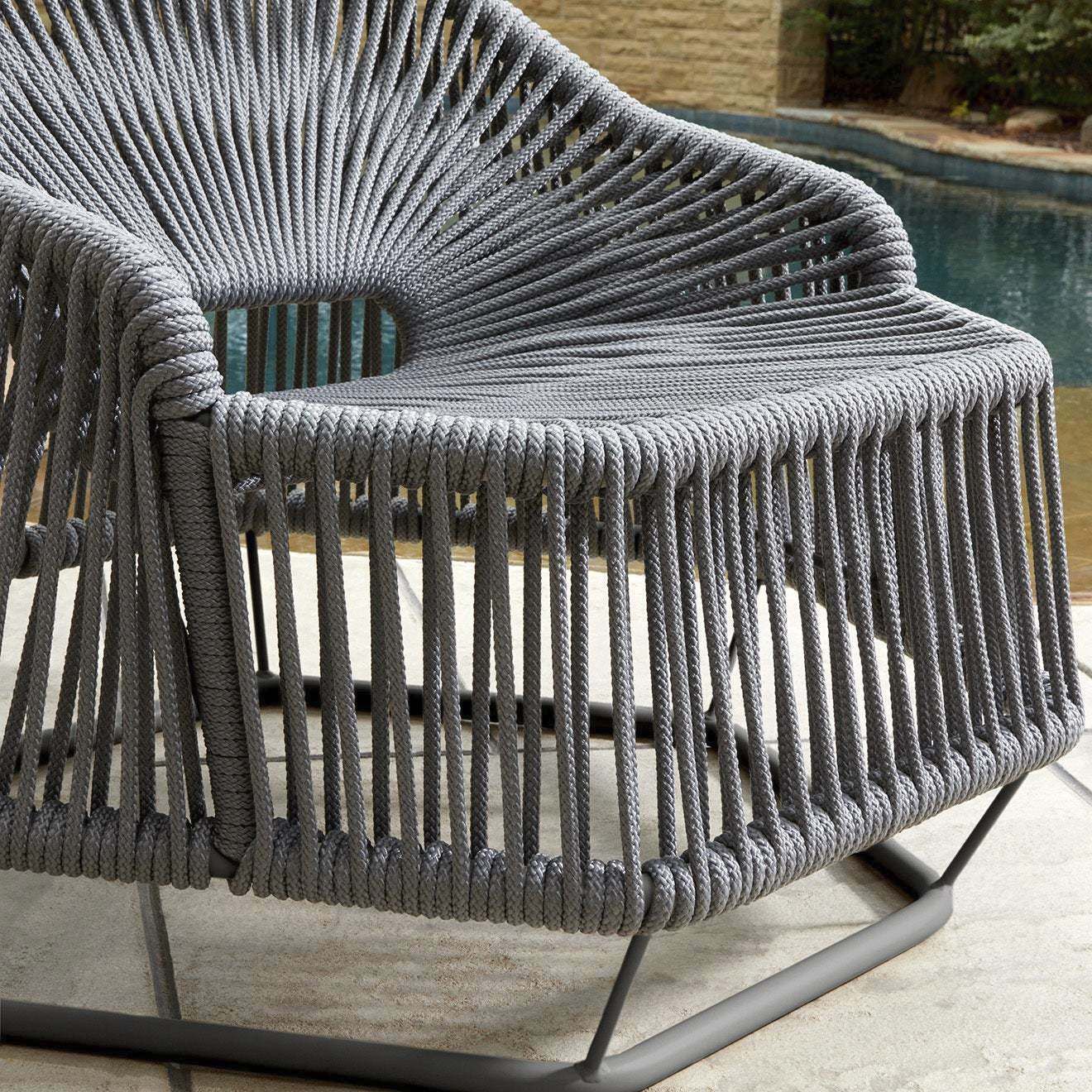 Hexagon Grey Arm Chair