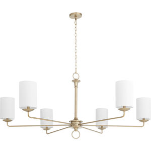 Ginevra 6 Light 62 inch Aged Brass Chandelier Ceiling Light, Large
