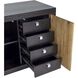 Belluno 78.75 X 23.75 inch Medium Brown and Black Credenza