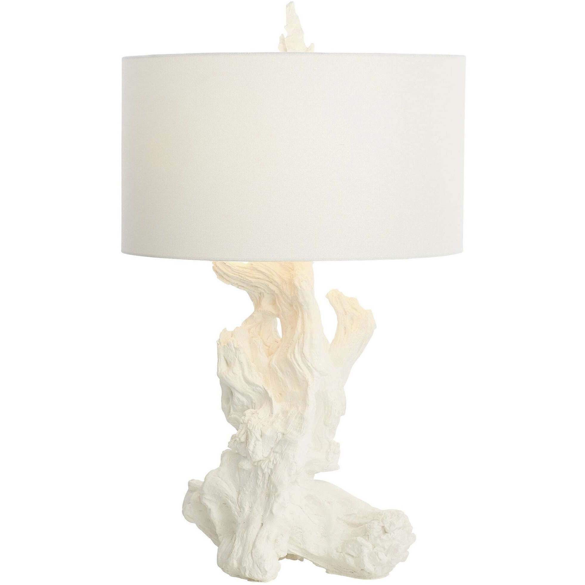 Driftwood 31 inch 100.00 watt White Table Lamp Portable Light