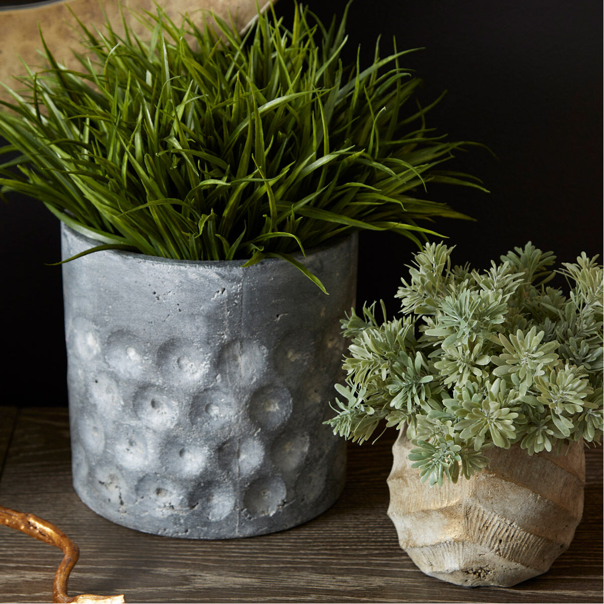Potomac Pewter Gray Planter, Small