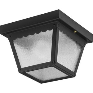 Ceiling Mount 1 Light 7.5 inch Matte Black Outdoor Flush Mount