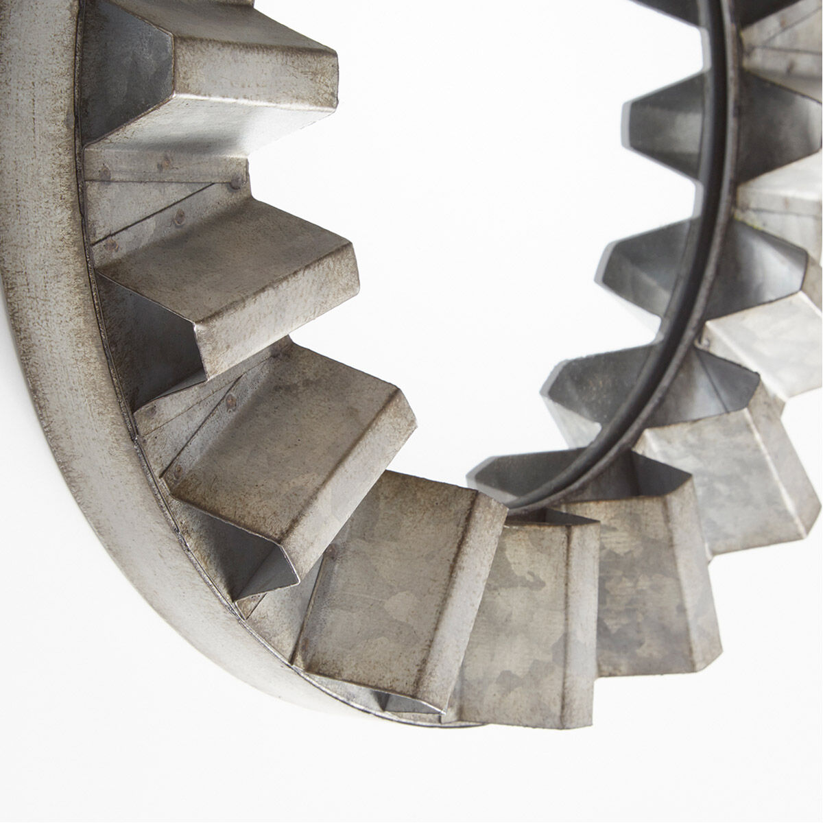 Argos 12 inch Galvanized Wall Mirror