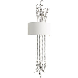 Islet 2 Light 17 inch Chrome Wall Sconce Wall Light
