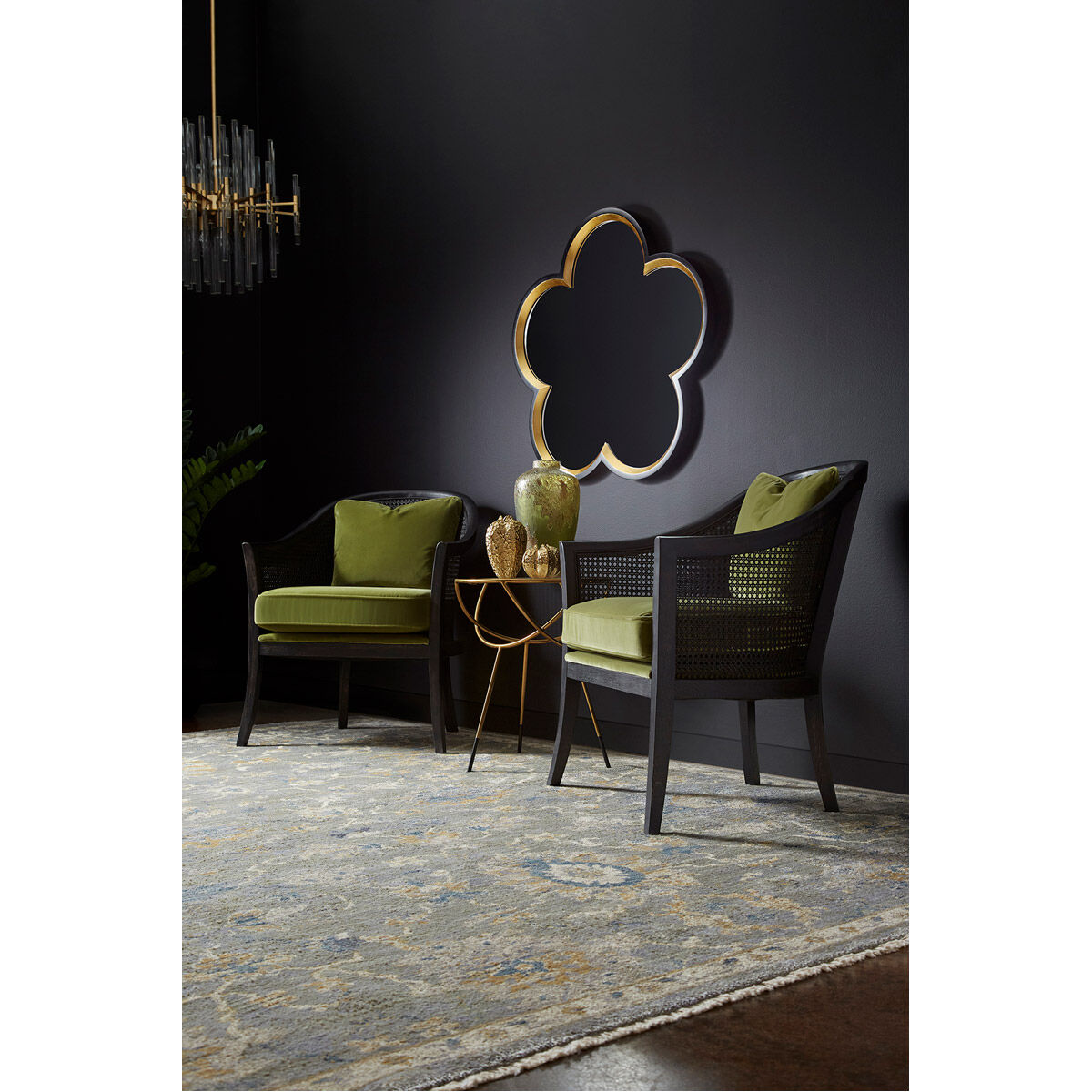 Gyroscope 19 inch Gold Side Table