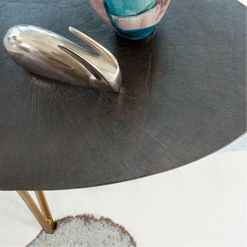 Quartette 57 X 34 inch Bronze And Brass Coffee Table