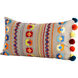 Ella 24 X 14 inch Multi Colored Pillow Cover