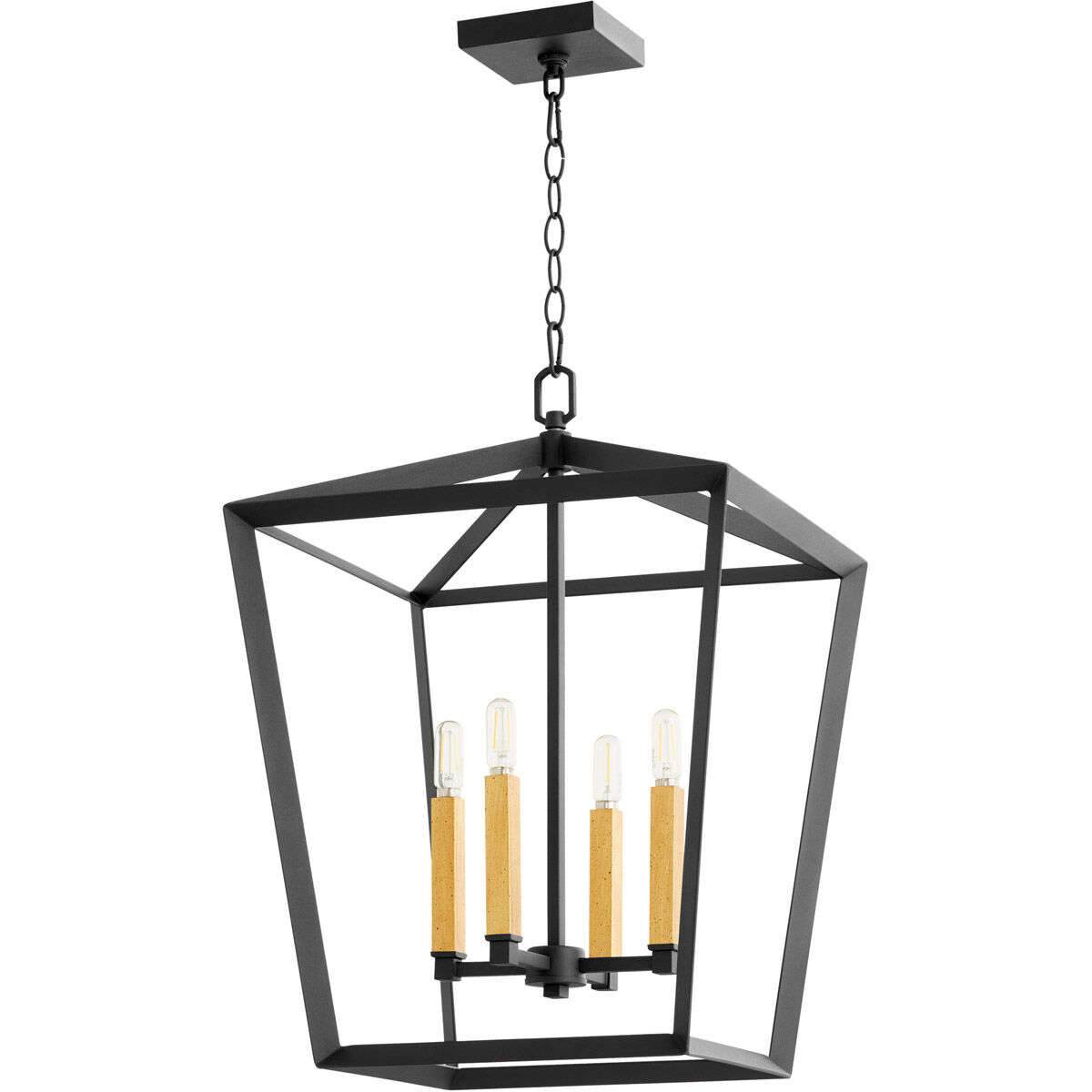 Hyperion 4 Light 17 inch Noir Chandelier Ceiling Light