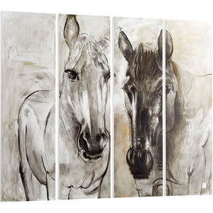 Thoroughbred Brown And Tan Wall Art, Set of 4