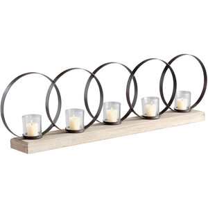 Ohhh 40 X 12 inch Candle Holder, Five Candle, Candle(s) not included