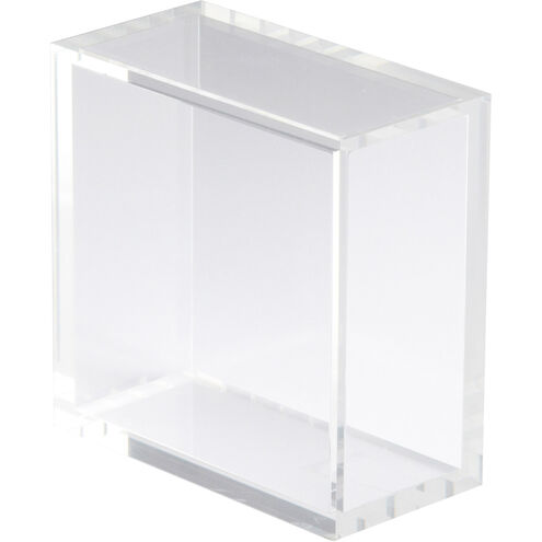 Ella 8 X 8 inch Clear Pedestal, Square