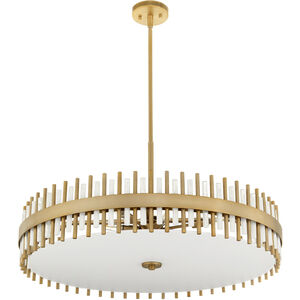 Cassio 8 Light 36 inch Aged Brass Pendant Ceiling Light